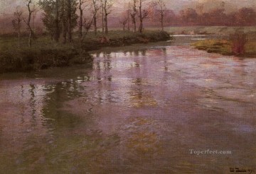 Fritas Thaulow Painting - En el río francés Fritas noruegas Thaulow